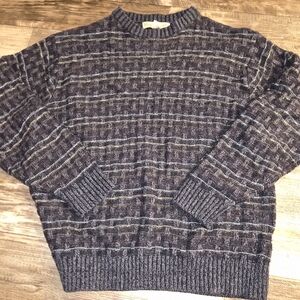 Men's Classic Crewneck Sweater - Black and Gray
